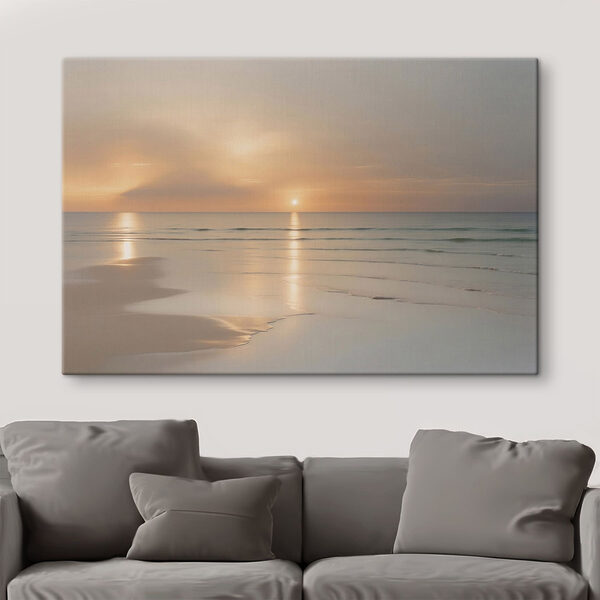 Sunset over a beach