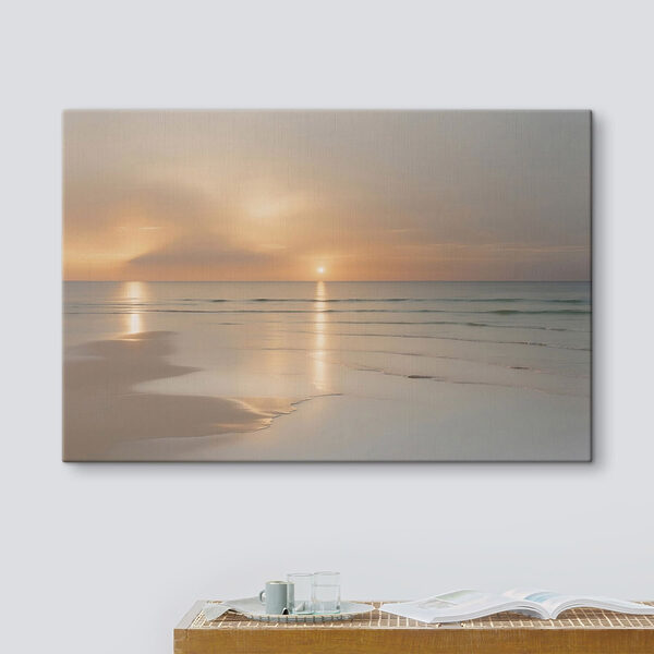 Sunset over a beach
