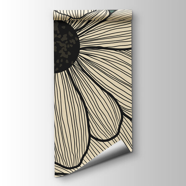 Group of flowers on a green background