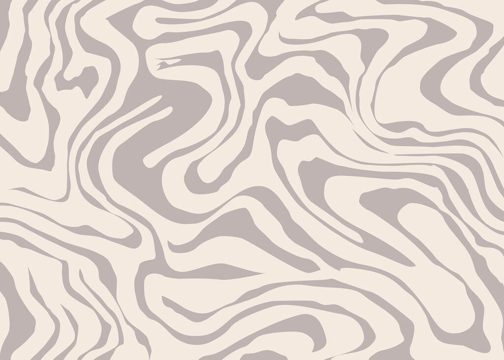 Abstract wave patterns in soft tones