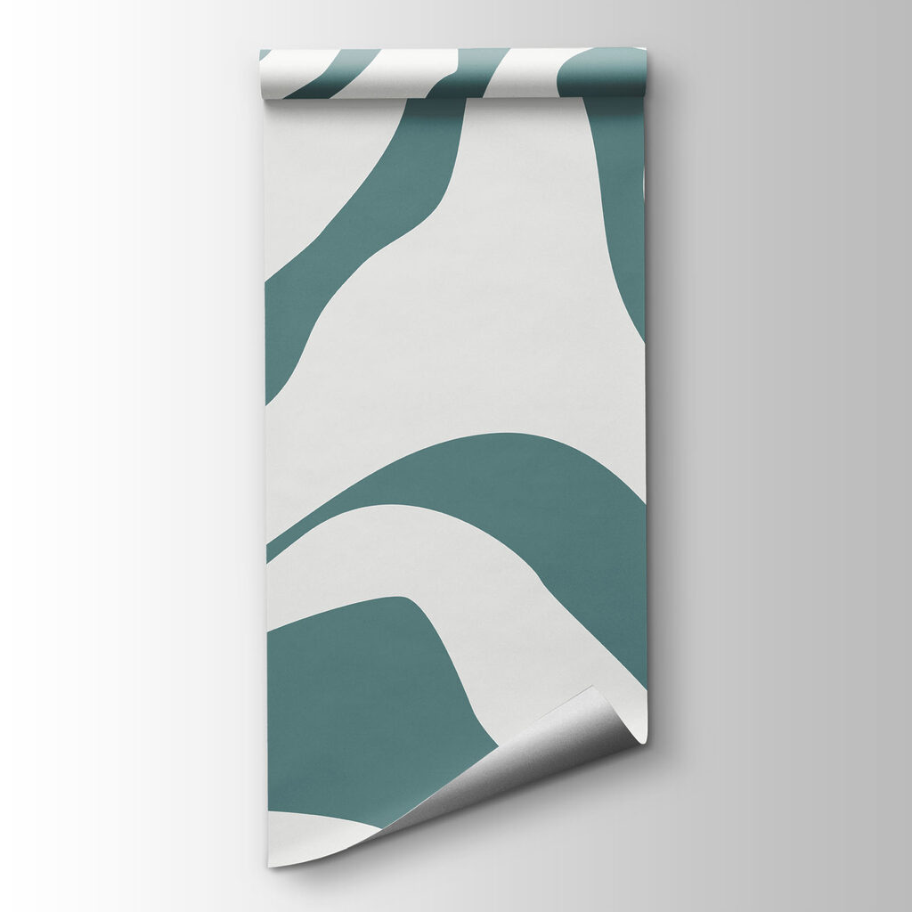 Flowing lines in cool hues Flowing lines in cool hues