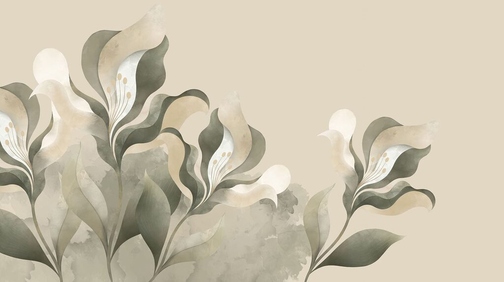 Soft florals on a gentle backdrop Soft florals on a gentle backdrop