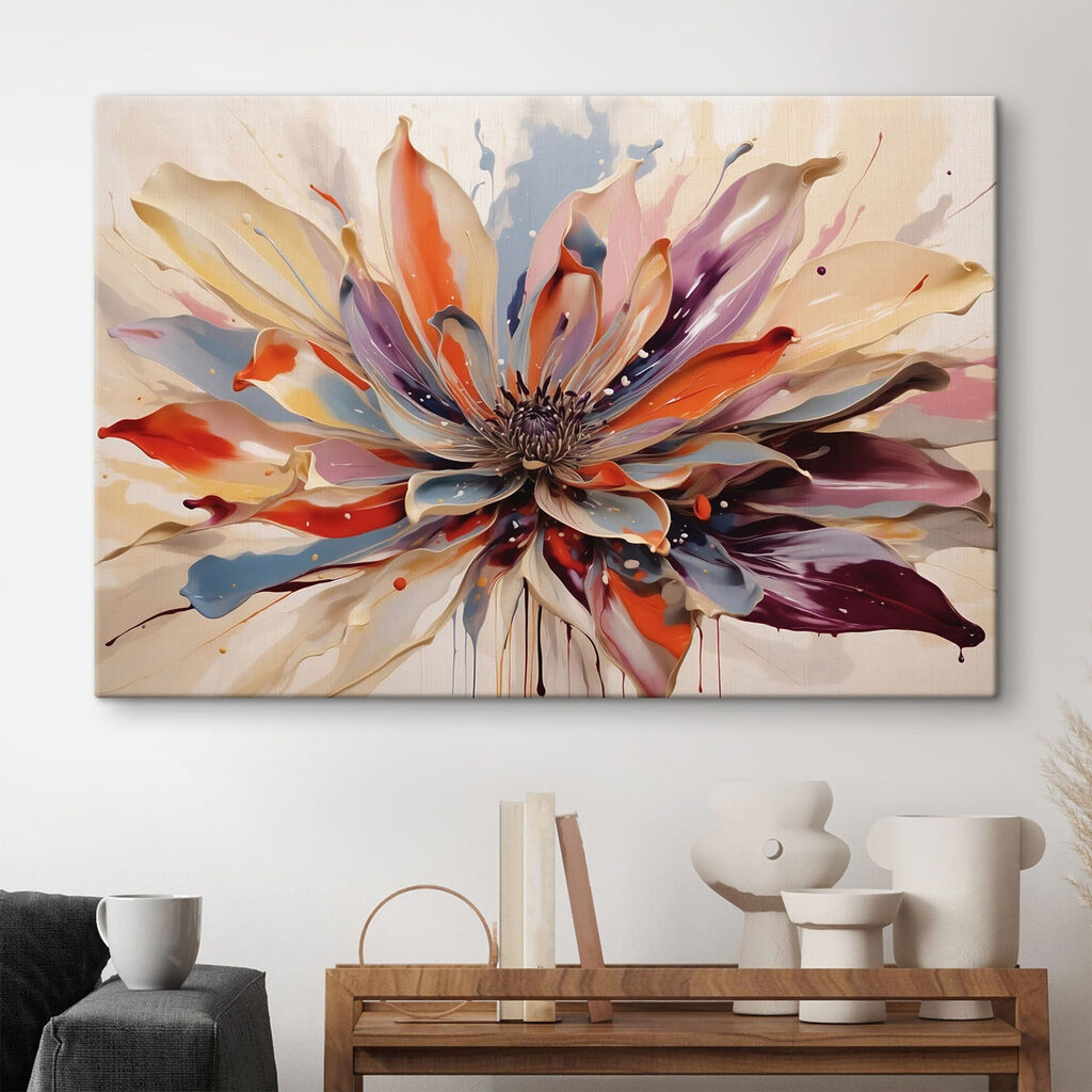 Painting of a flower Painting of a flower