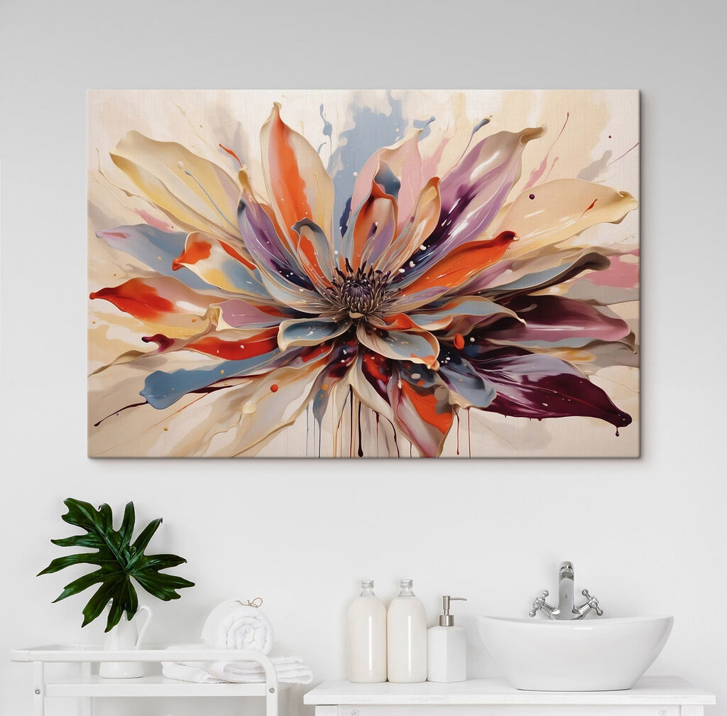 Painting of a flower Painting of a flower