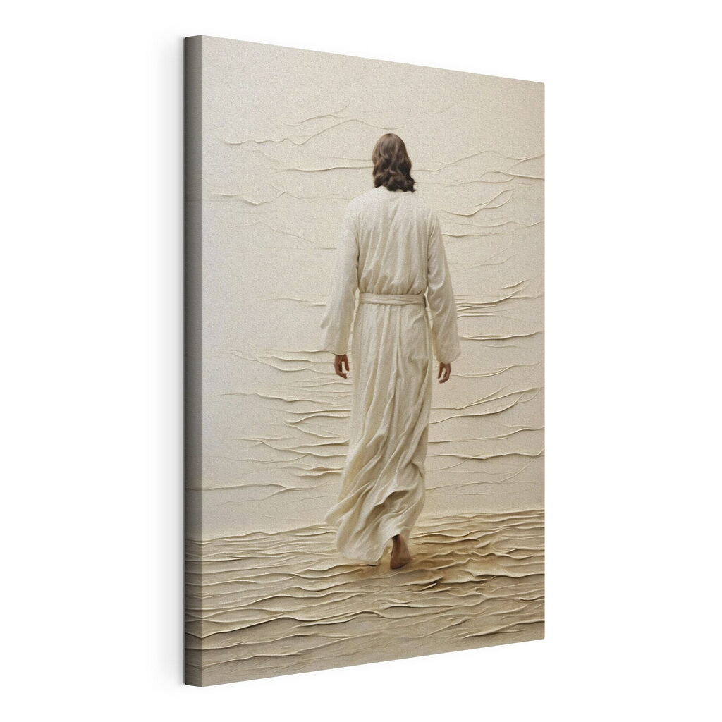 Man in a robe walking