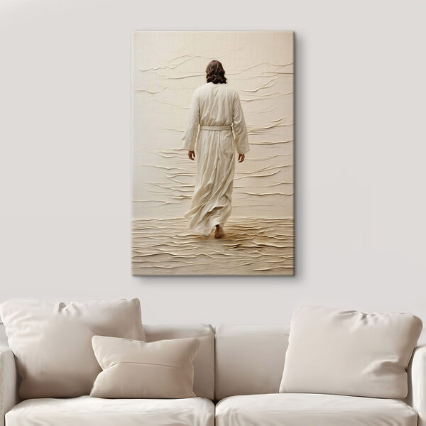 Man in a robe walking