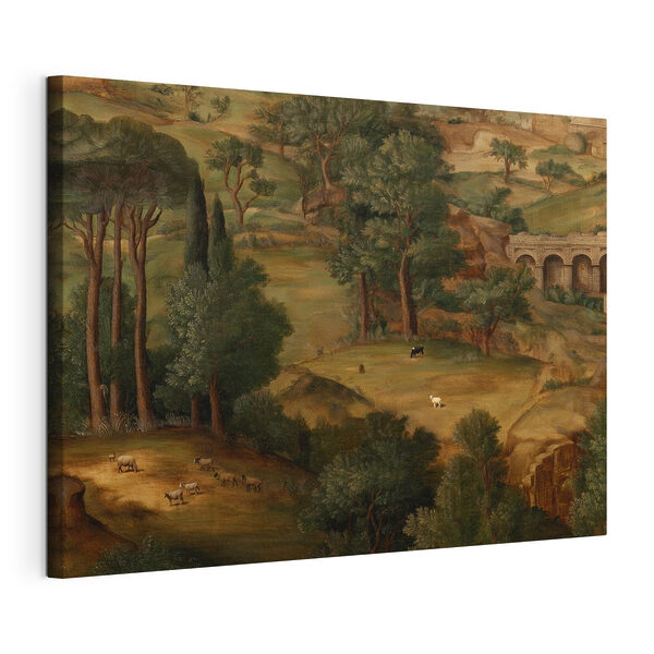 Wandbilder Gemälde einer Landschaft mit Bäumen und Tieren (Artikelnummer: s49675) Wandbilder Wandbilder Gemälde einer Landschaft mit Bäumen und Tieren (Artikelnummer: s49675)