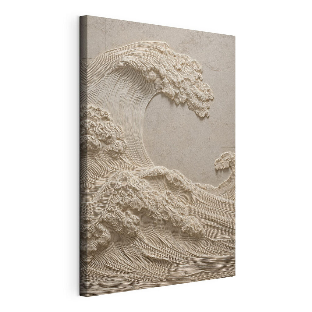 White fabric with waves
