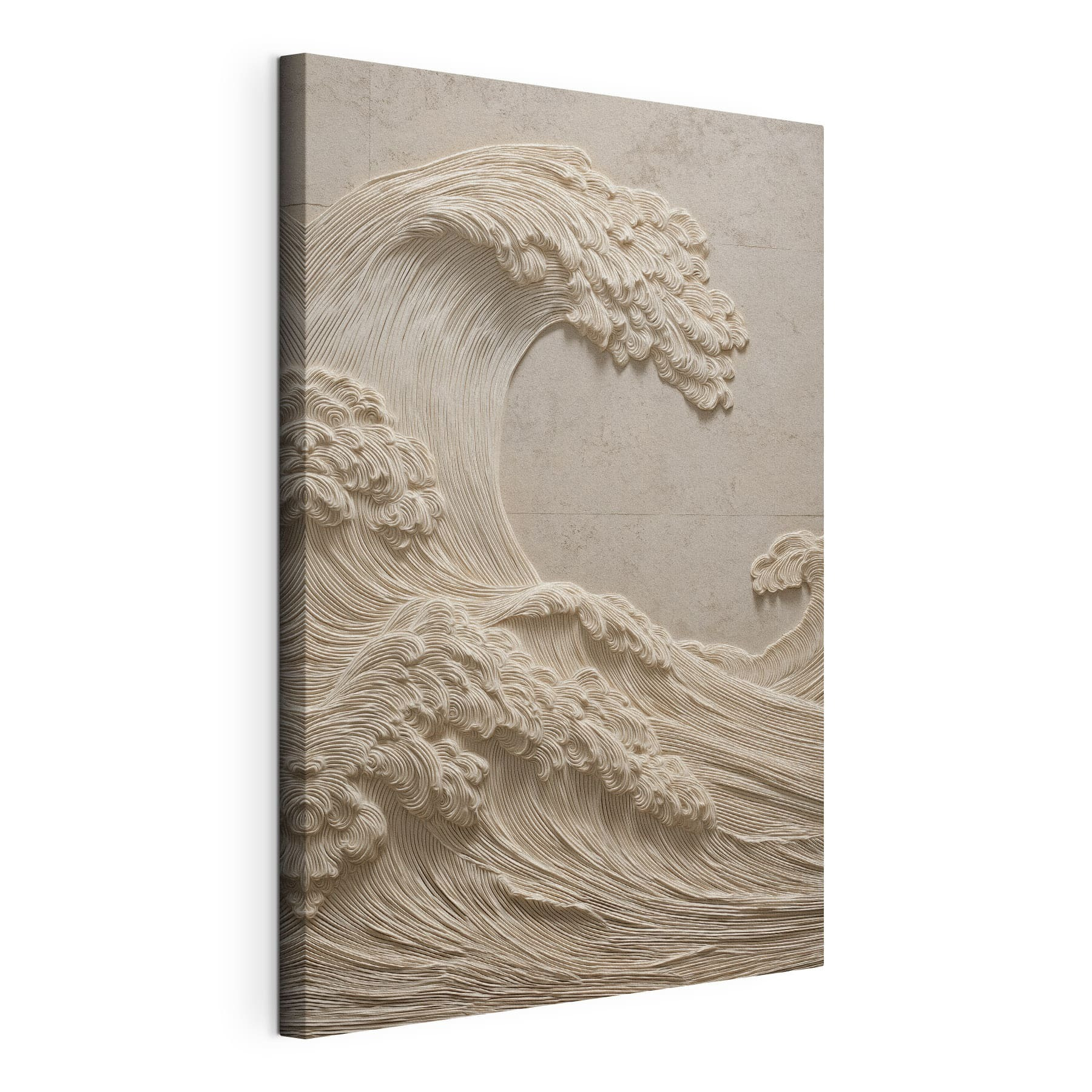 White fabric with waves