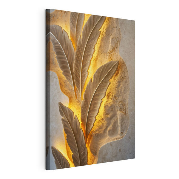 Wandbilder - Elegantes Blattmotiv auf einer strukturierten Wand (Artikelnummer: s49682) Wandbilder Wandbilder - Elegantes Blattmotiv auf einer strukturierten Wand (Artikelnummer: s49682)