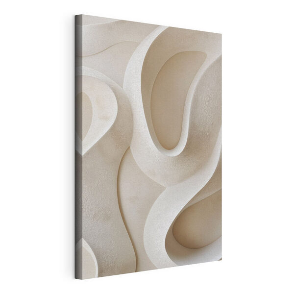Wandbilder Wandbilder Weiße Wand mit geschwungenen Linien (Artikelnummer: s49683)