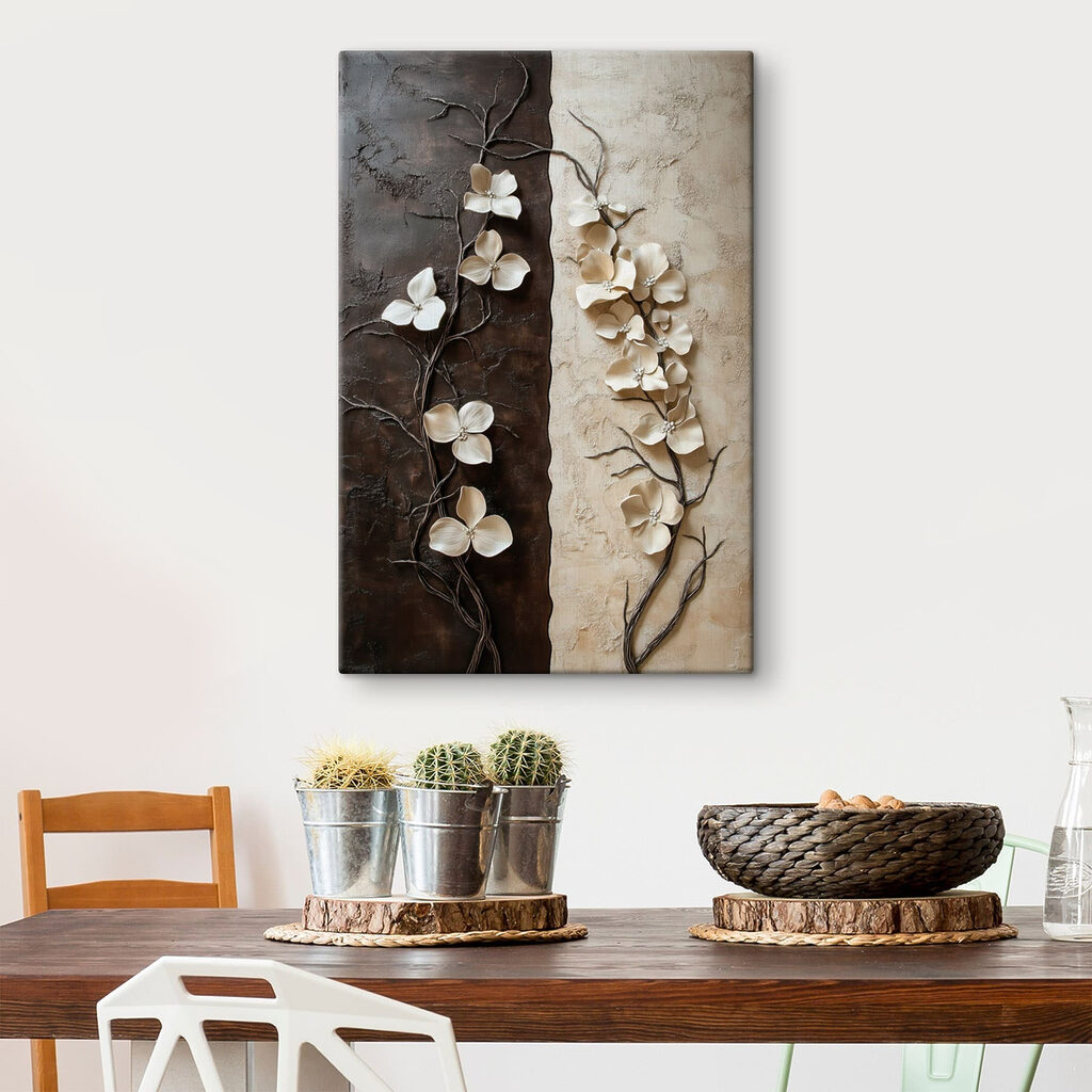 Gentle blooms on contrasting backgrounds Gentle blooms on contrasting backgrounds