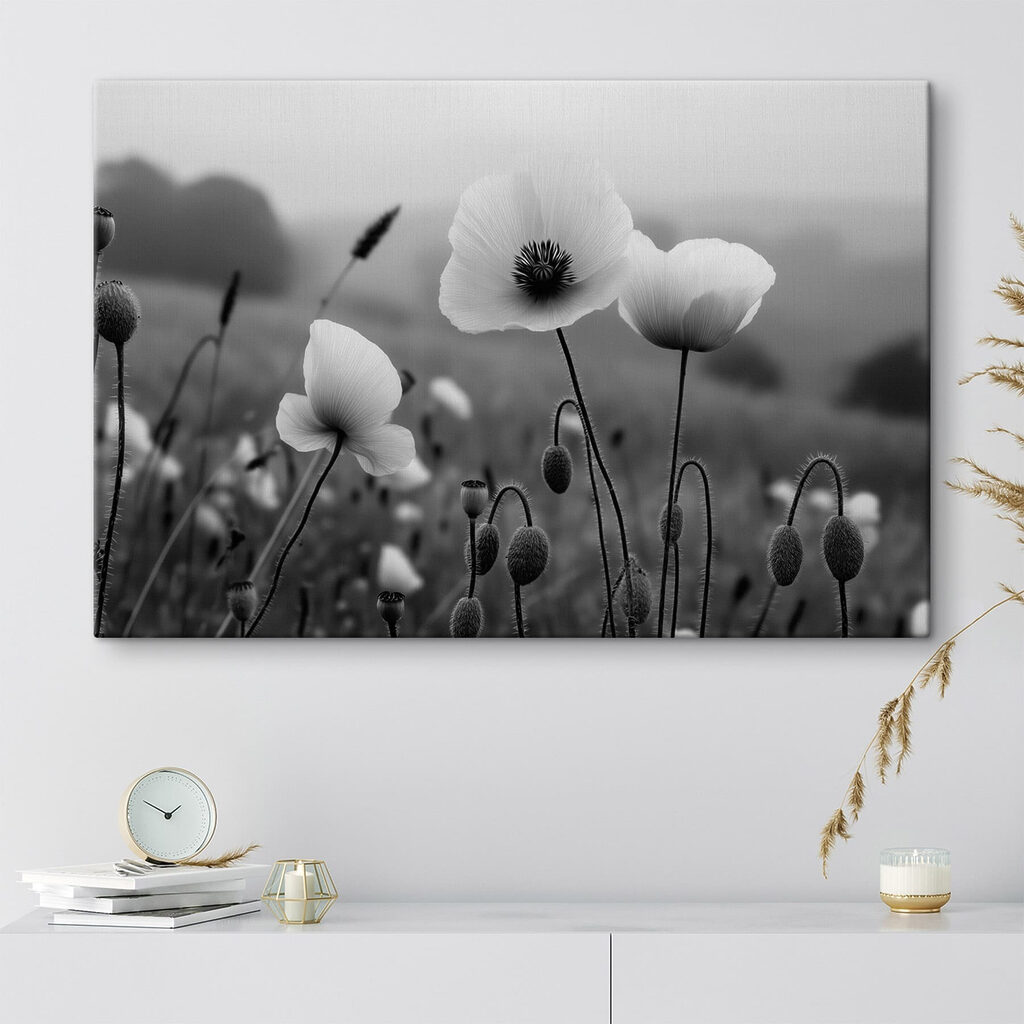Delicate blooms in serene landscape Delicate blooms in serene landscape