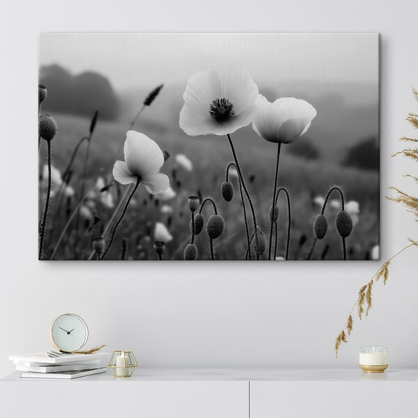 Delicate blooms in serene landscape Delicate blooms in serene landscape