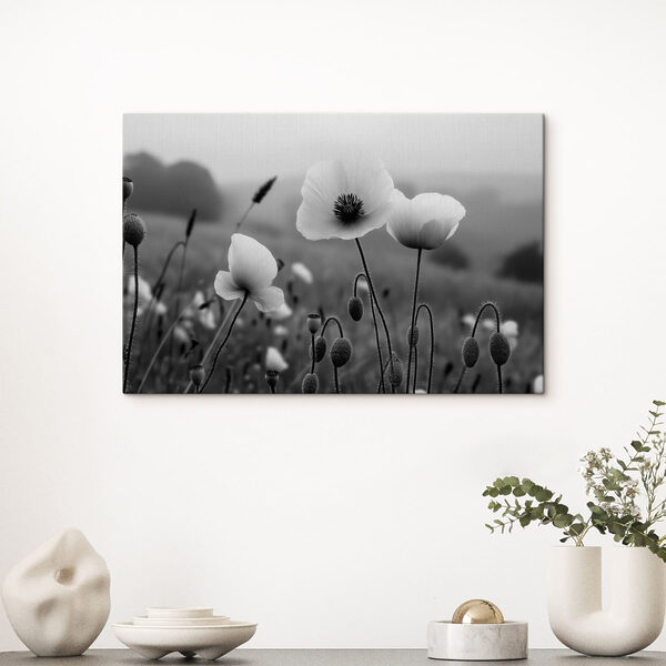 Delicate blooms in serene landscape Delicate blooms in serene landscape