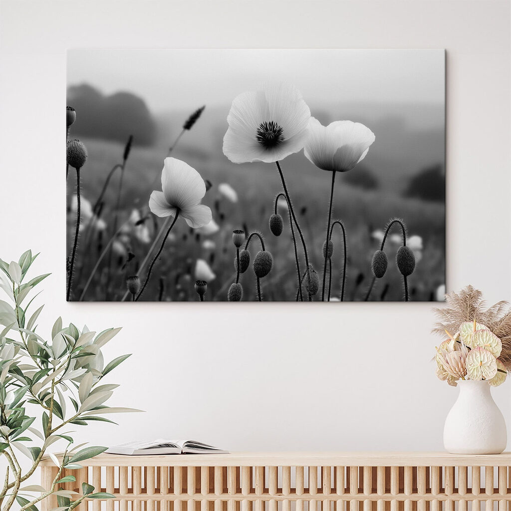 Delicate blooms in serene landscape Delicate blooms in serene landscape