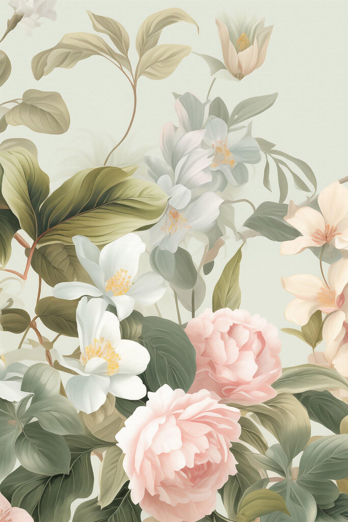 Delicate blooms in soft hues Delicate blooms in soft hues
