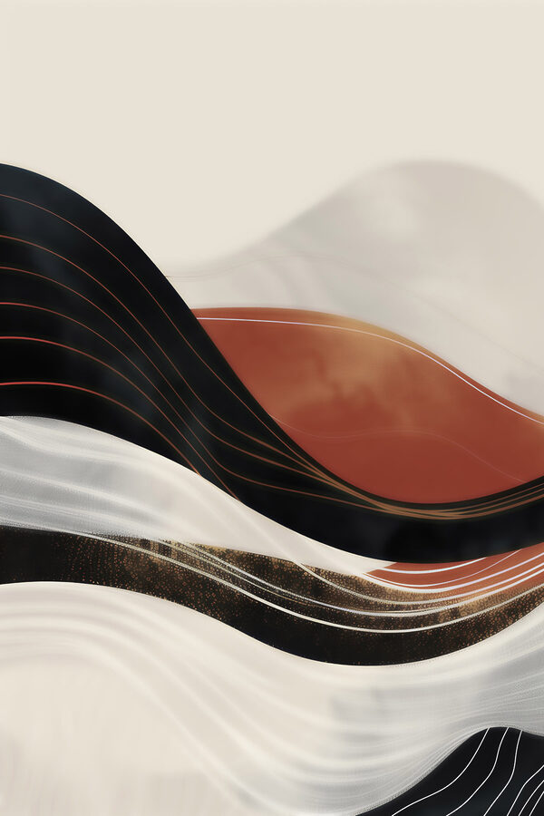 Black and white wavy lines Black and white wavy lines