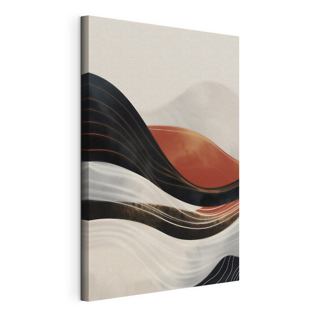Black and white wavy lines Black and white wavy lines