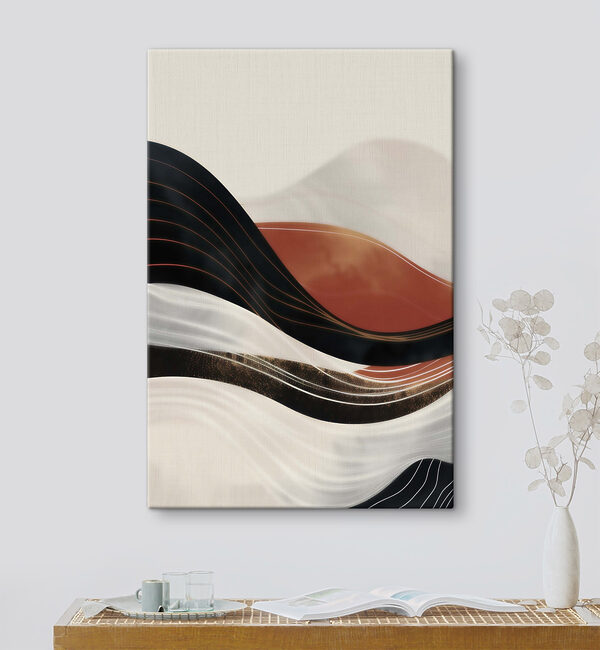 Black and white wavy lines Black and white wavy lines