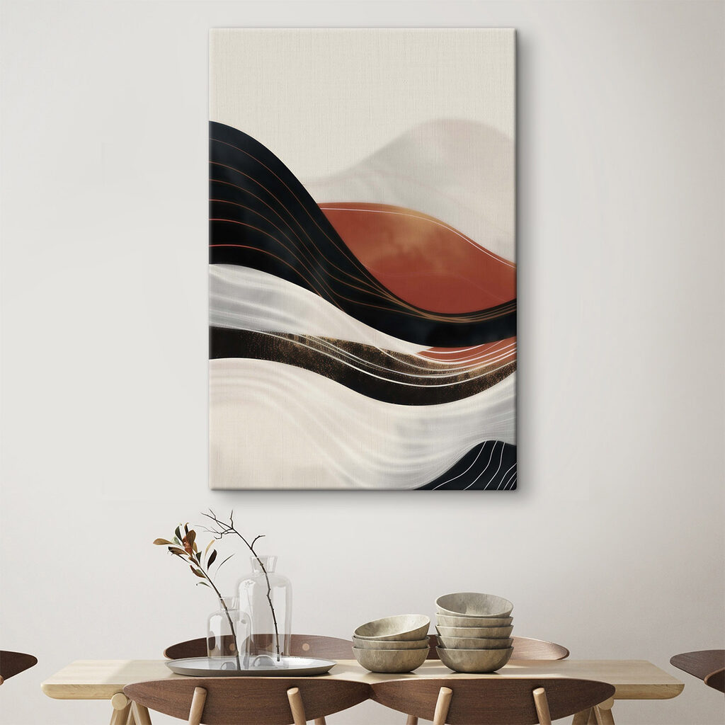Black and white wavy lines Black and white wavy lines