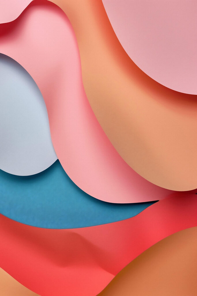 Colorful layers of paper art Colorful layers of paper art