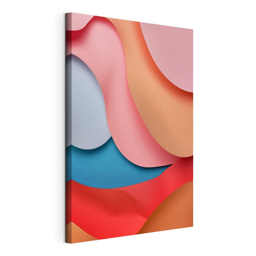 Colorful layers of paper art Colorful layers of paper art