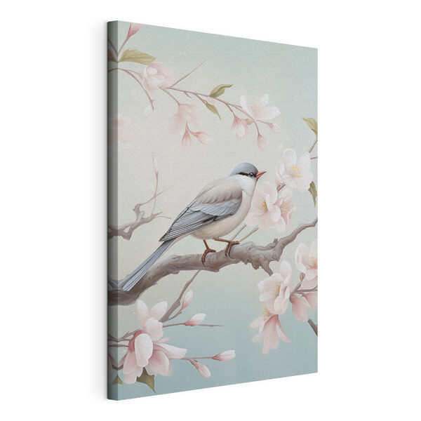 Wandbilder Vogel auf einem Ast mit Blumen (Artikelnummer: s49550) Wandbilder Wandbilder Vogel auf einem Ast mit Blumen (Artikelnummer: s49550)
