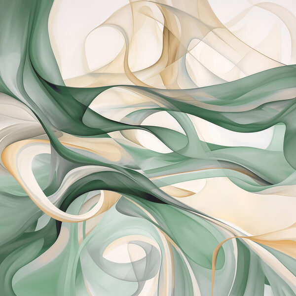 Green and white swirls Green and white swirls