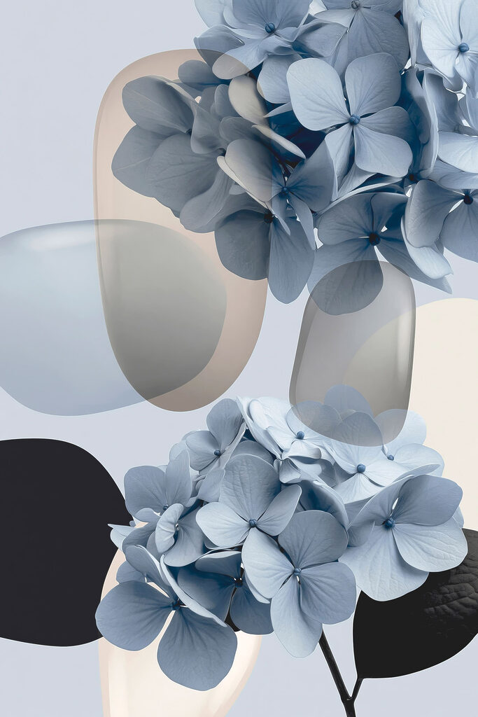 Group of blue flowers