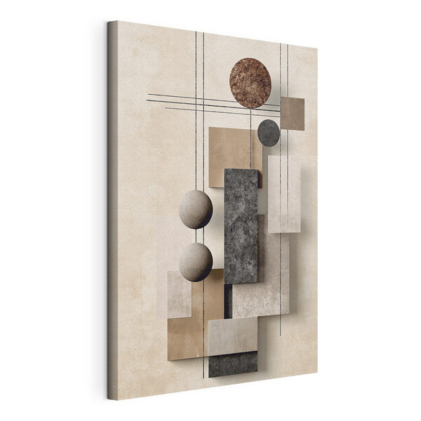 Wandbilder Wandbilder Wanddekoration mit geometrischen Formen und Kreisen (Artikelnummer: s49704)