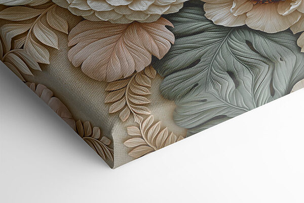 Delicate floral arrangement in relief Delicate floral arrangement in relief