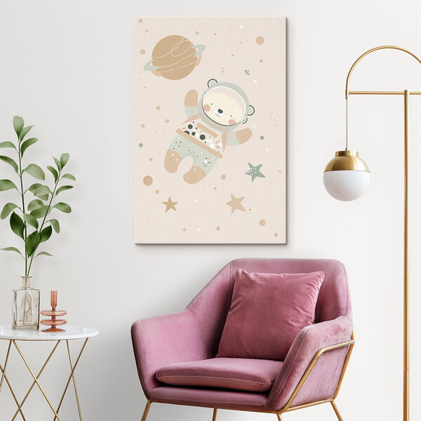 Cartoon bear in space Cartoon bear in space