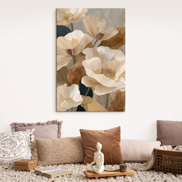 Delicate blooms in soft hues