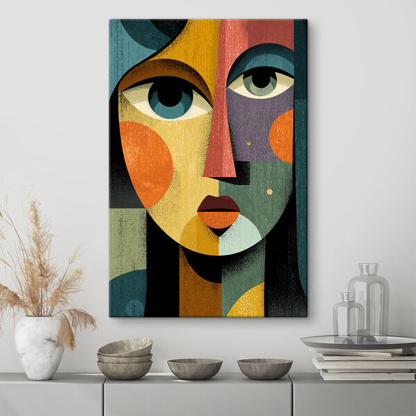 Bold colors meet abstract features Bold colors meet abstract features