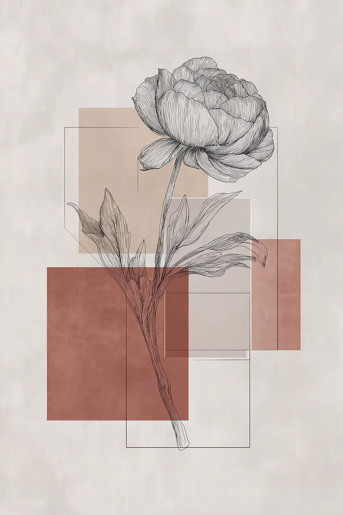 Drawing of a flower Drawing of a flower