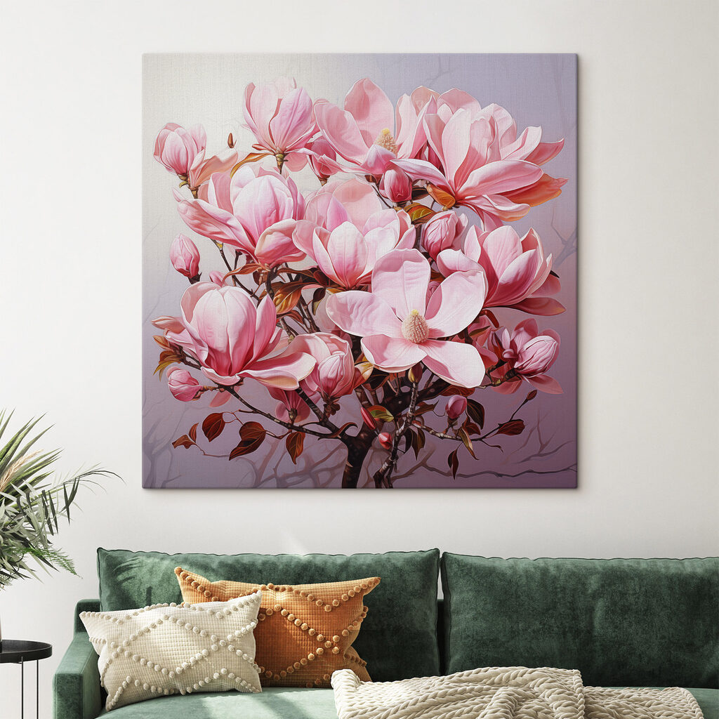 Delicate pink blooms in full glory