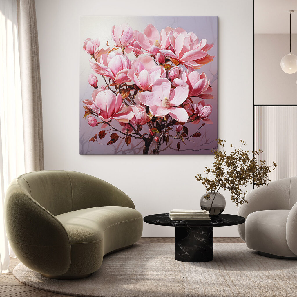 Delicate pink blooms in full glory
