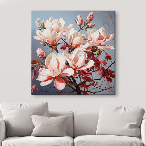 Blossoms in soft pastel hues