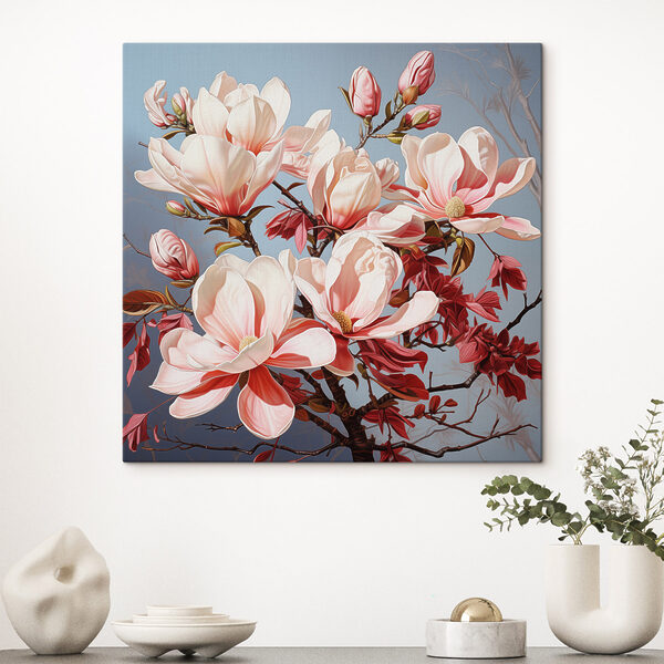 Blossoms in soft pastel hues