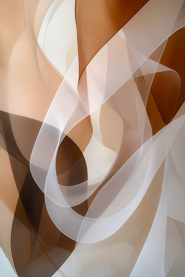 Fluid forms in soft, warm hues Fluid forms in soft, warm hues