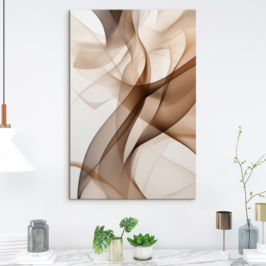 Flowing Abstract Patterns in Soft Tones