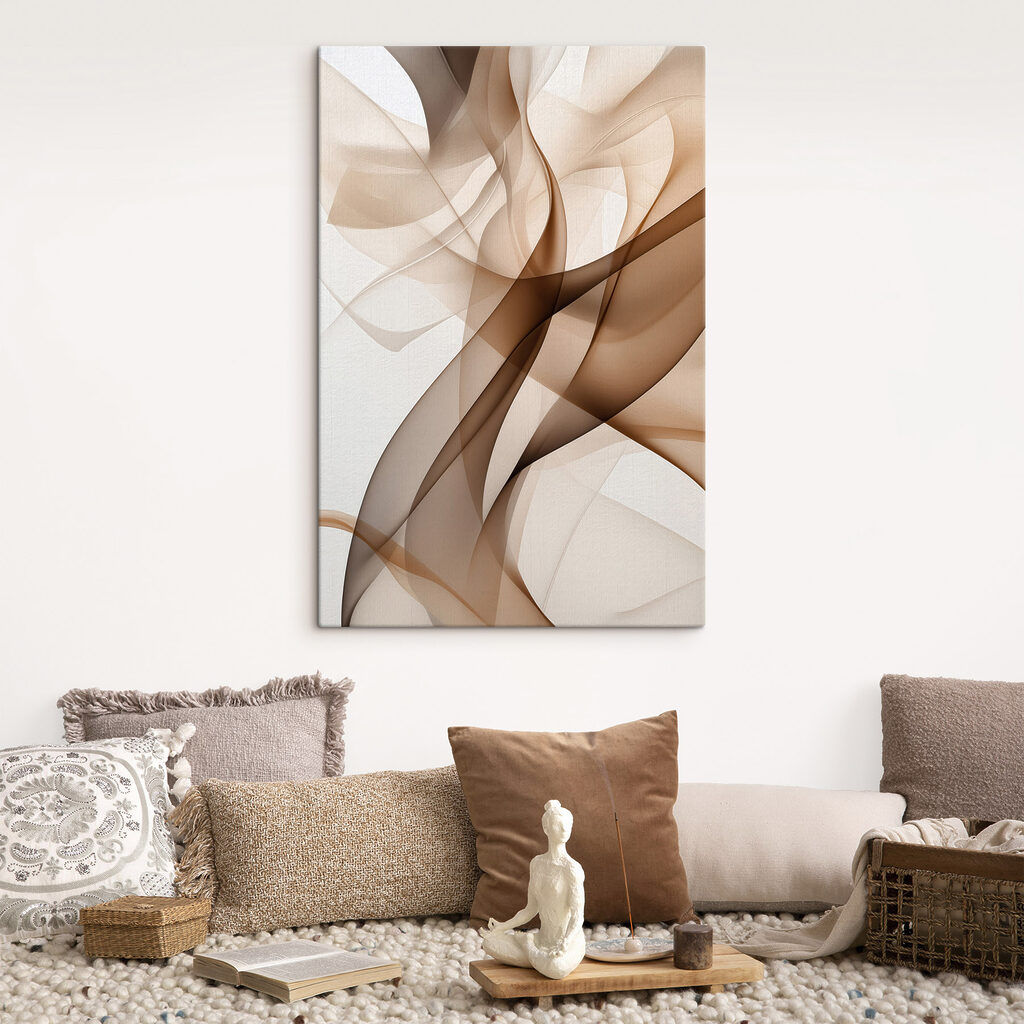Flowing Abstract Patterns in Soft Tones
