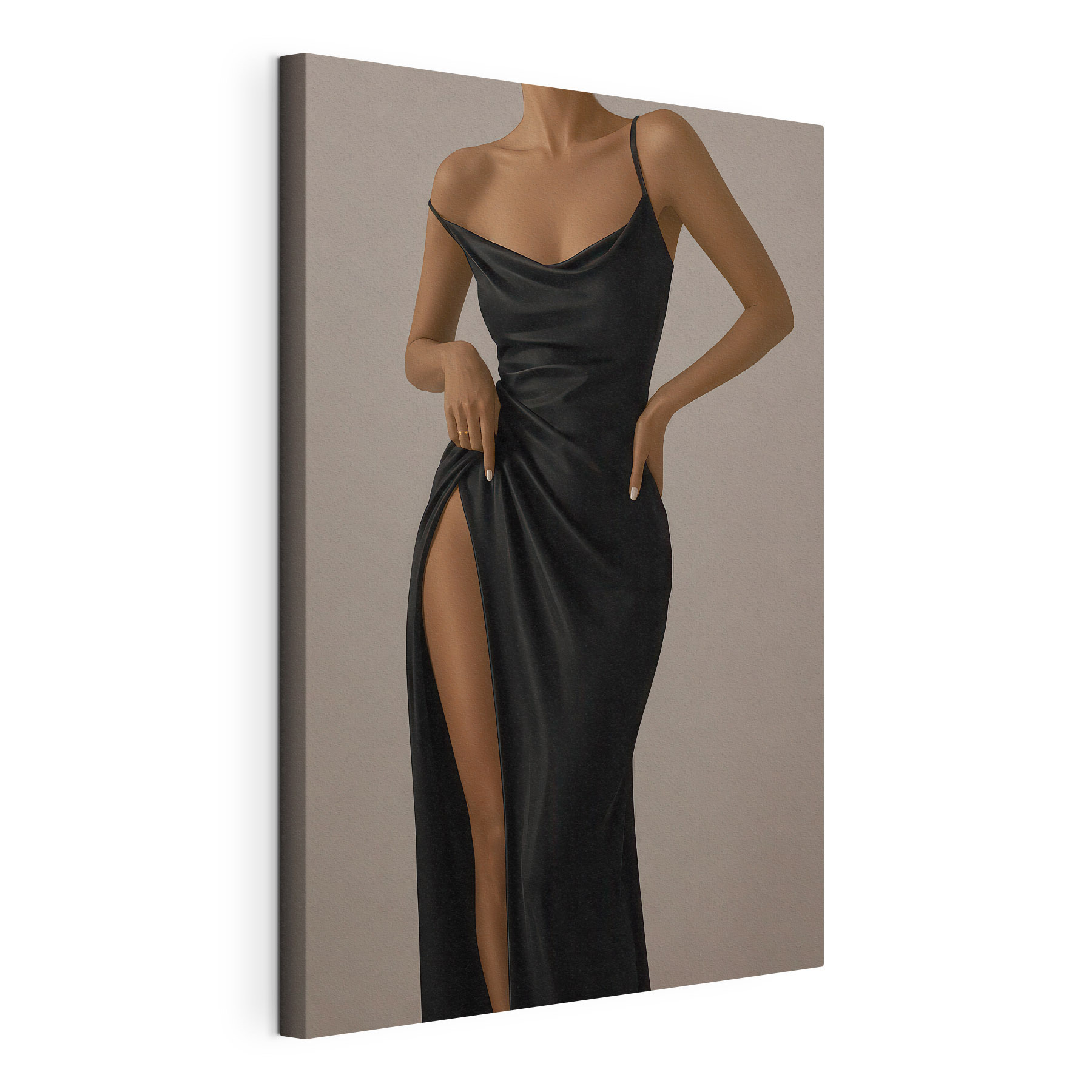 Woman in a black dress Woman in a black dress
