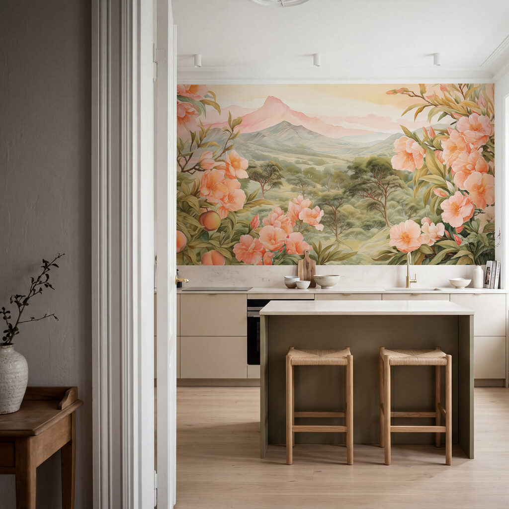 Gemälde von Blumen und Bäumen Gemälde von Blumen und Bäumen