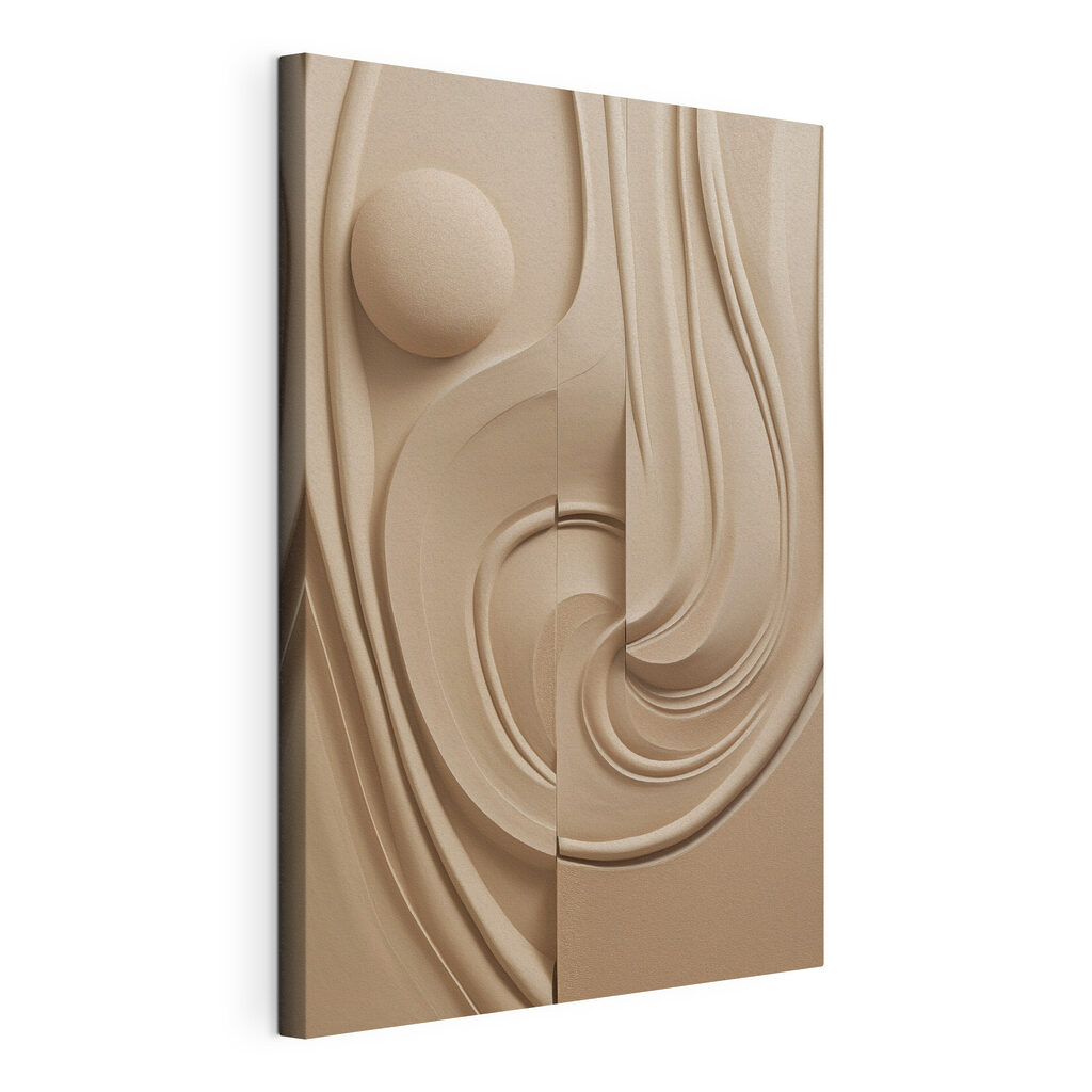 Flowing lines in neutral tones