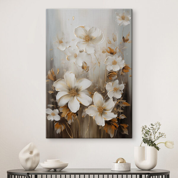 Painting of white flowers