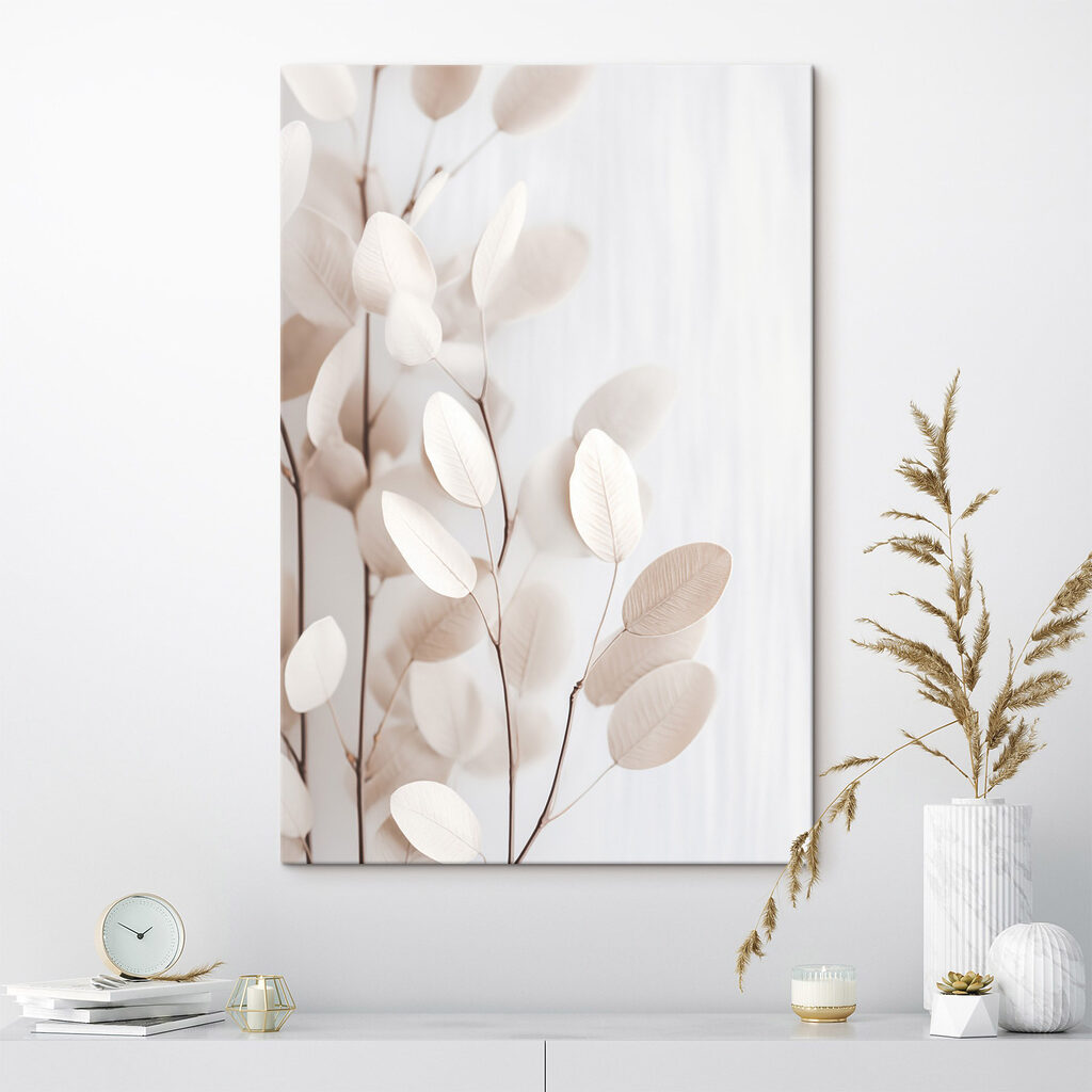 Delicate leaves against a soft background
