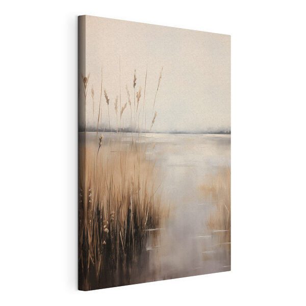 Wandbilder Wandbilder Wasser mit hohem Gras und einem Gewässer (Artikelnummer: s49796)