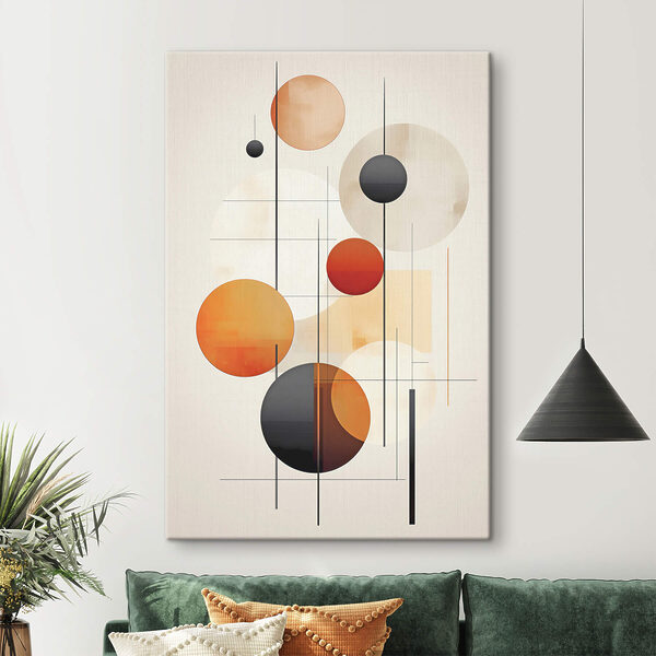 Art piece of art with circles and lines Art piece of art with circles and lines